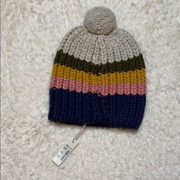 NWT Madewell Hat PomPom Multicolored - Picture 1 of 8